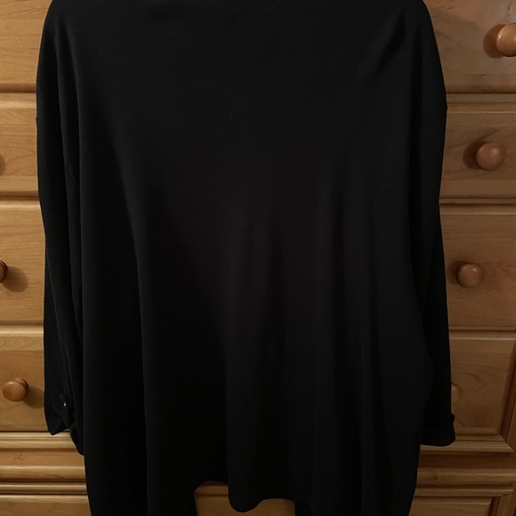 Karen Scott Women's 100% Cotton Black Cardigan Plus 3X - Picture 3 of 6